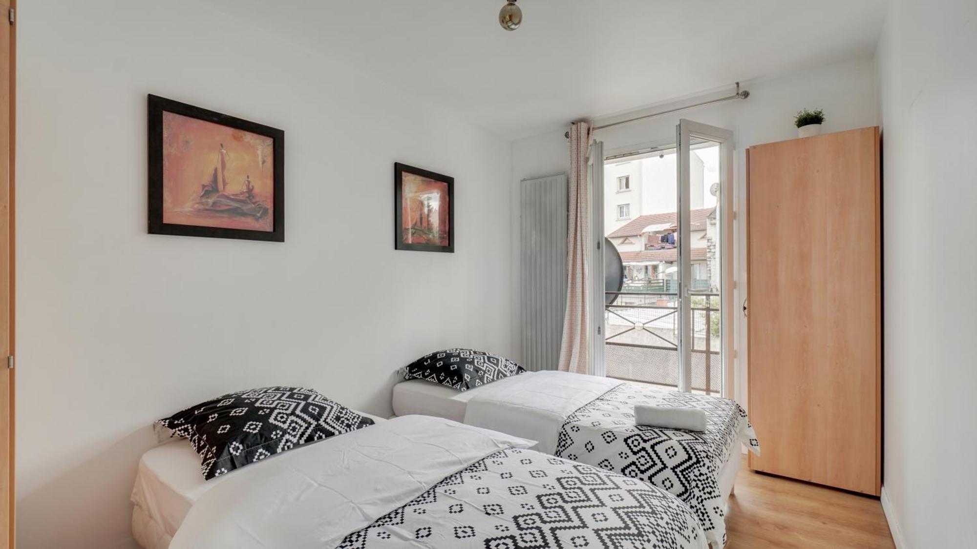 Chic Apart With Parking Near Paris 奥贝维利埃 外观 照片